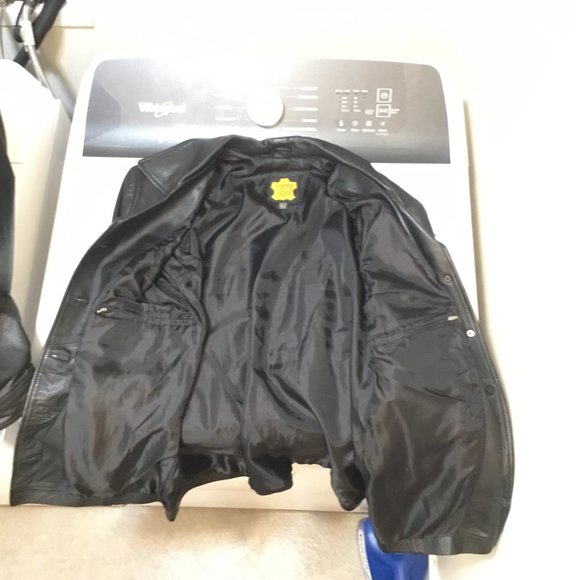 Echtes Leder - Woman Large - Lightweight - button-up Leather Jacket - Midweight - Picture 9 of 11